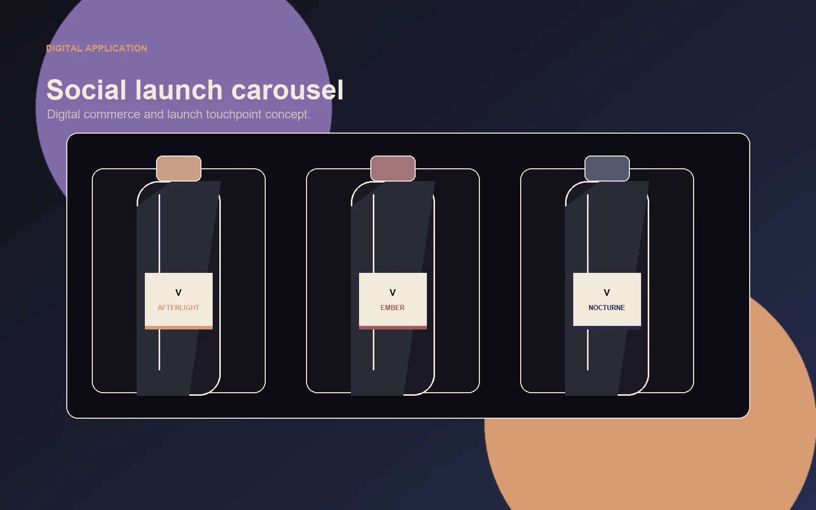 Vespera social launch carousel